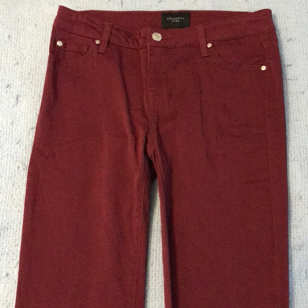 Celebrity pink mid rise skinny jeans